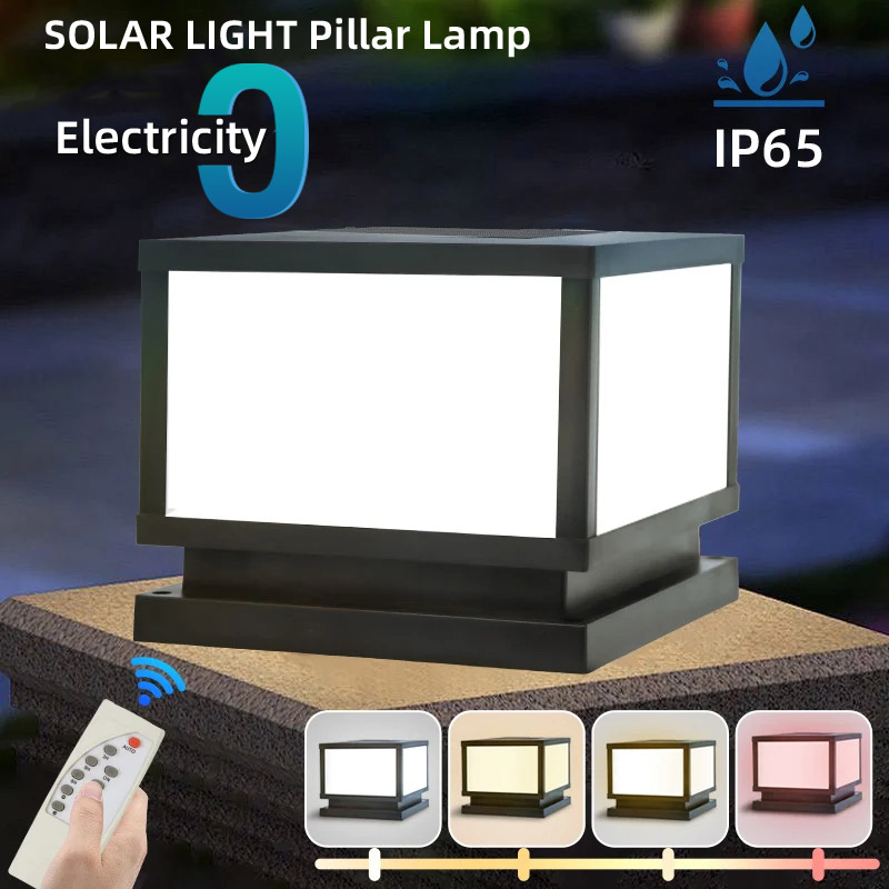 Outdoor Power Post - Luzes solares led para exteriores, à