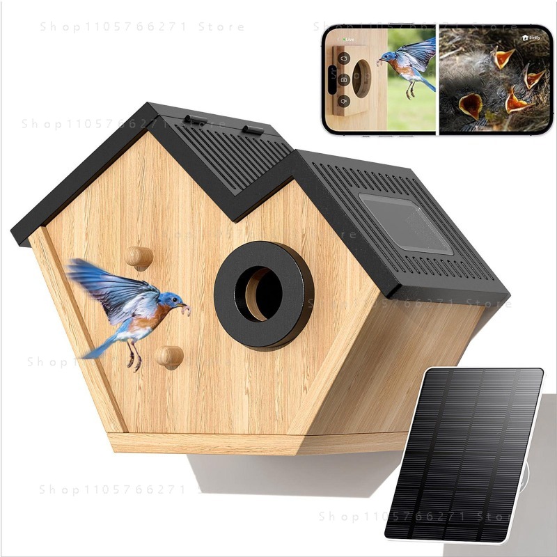 Outdoor Power House - Casa de Pássaros Inteligente com Câmera,