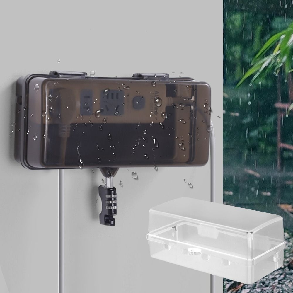 Outdoor Power Point Cover - Caixa de Plástico Portátil Antifurto à