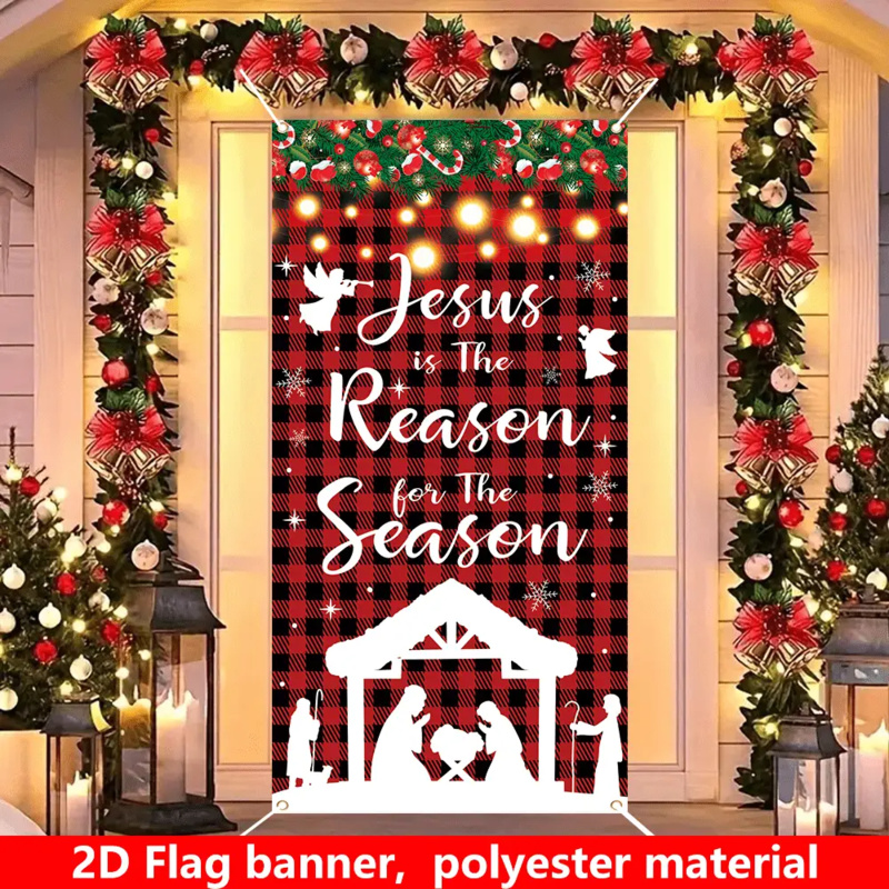 Outdoor Power House - 1pc 2d plana, banner festivo de