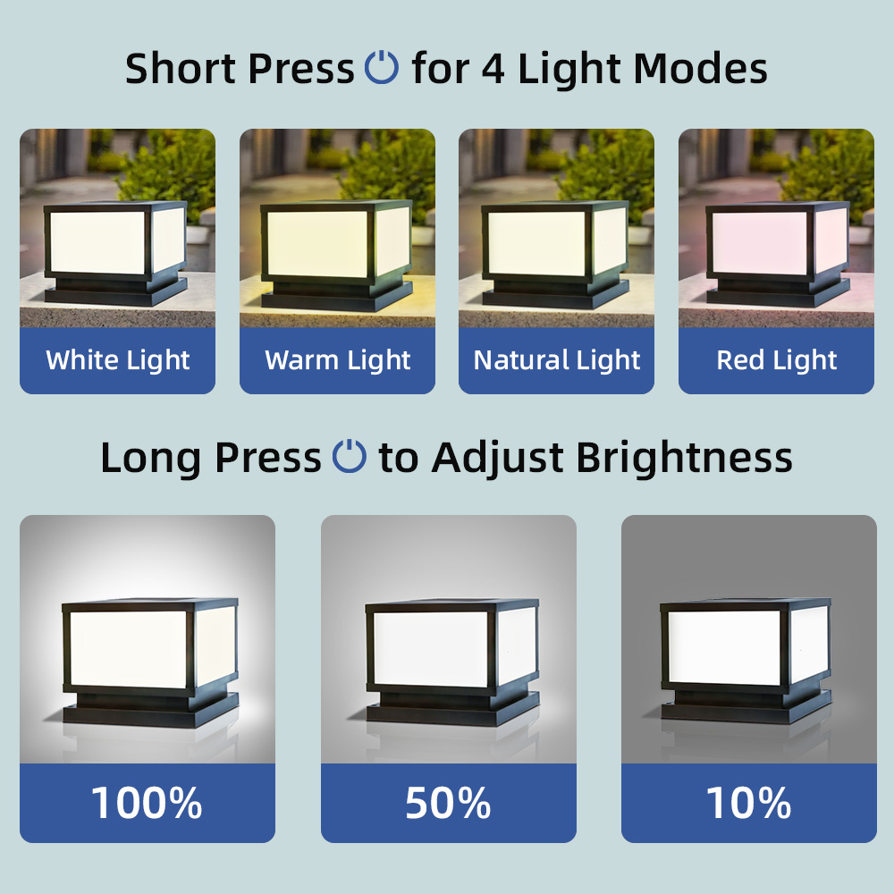 Luzes solares led para exterio - Outdoor Power Post avaliação e preço