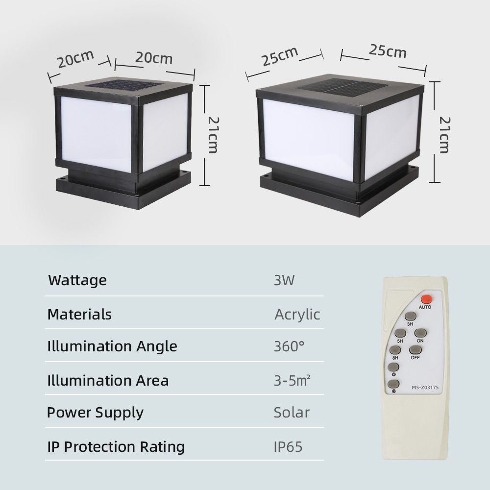 Luzes solares led para exterio - Outdoor Power Post avaliação e preço