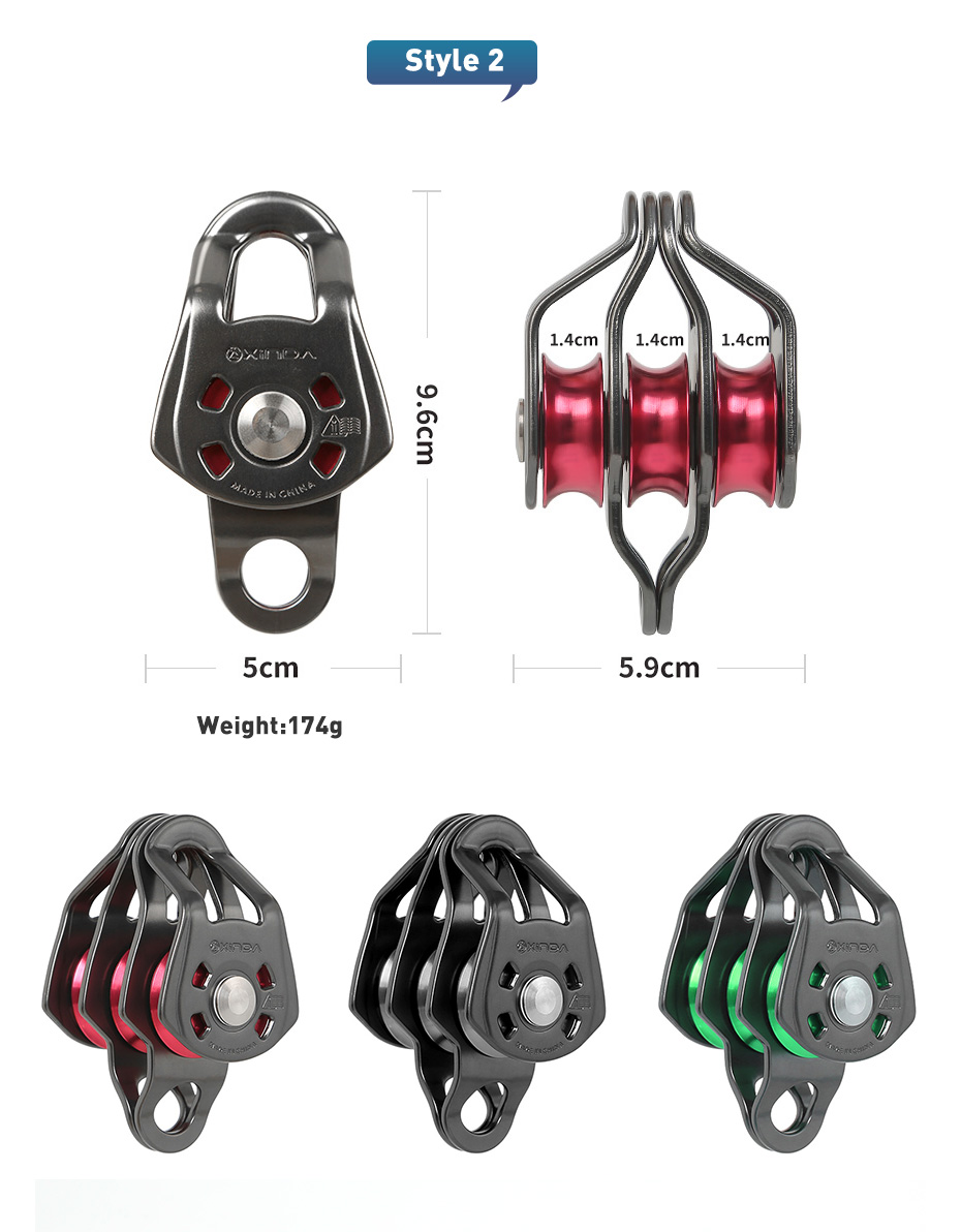 1 conjunto de polias de três r - Outdoor Power Block avaliação e preço