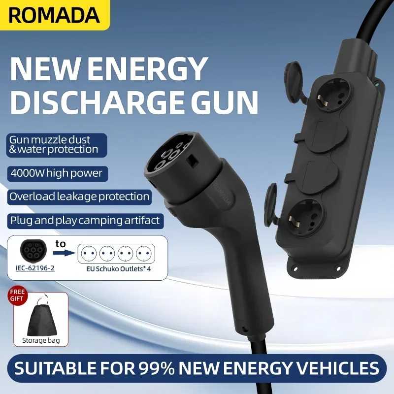 Carregador ev portátil para ca - Outdoor Power Wire avaliação e preço