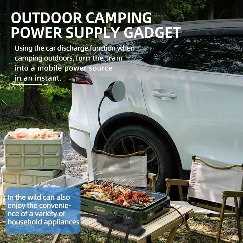 Carregador ev portátil para ca - Outdoor Power Wire avaliação e preço
