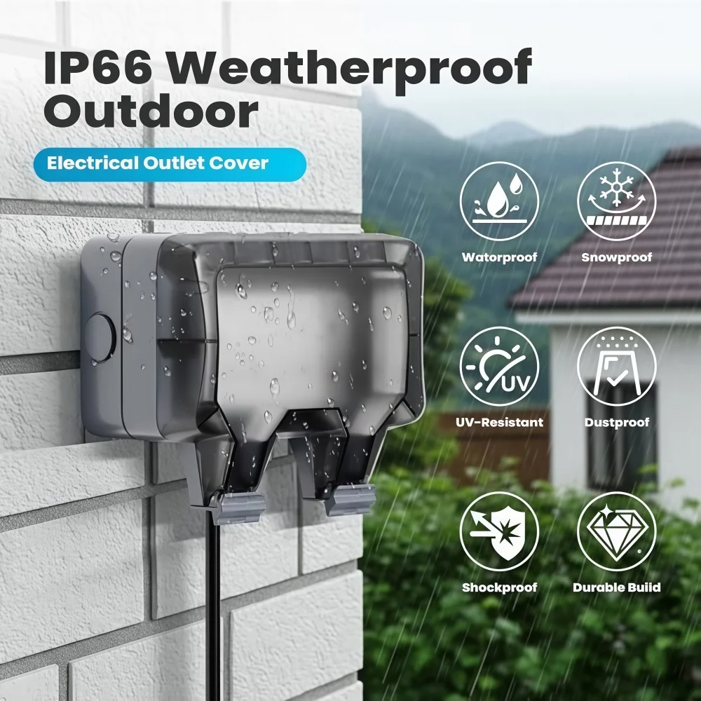 Tomada externa à prova d'água, - Outdoor Power Point Cover avaliação e preço