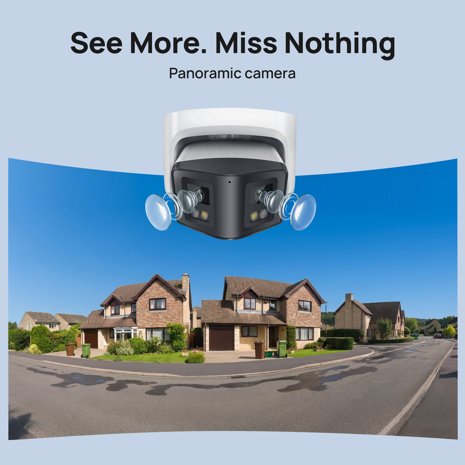 Câmera IP panorâmica inteligen - Outdoor Power Point Cover avaliação e preço