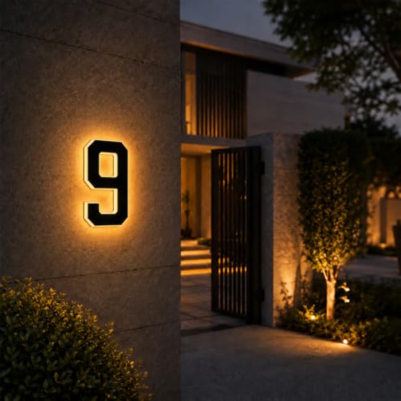 Luz de Número de Casa LED Sola - Outdoor Power House avaliação e preço