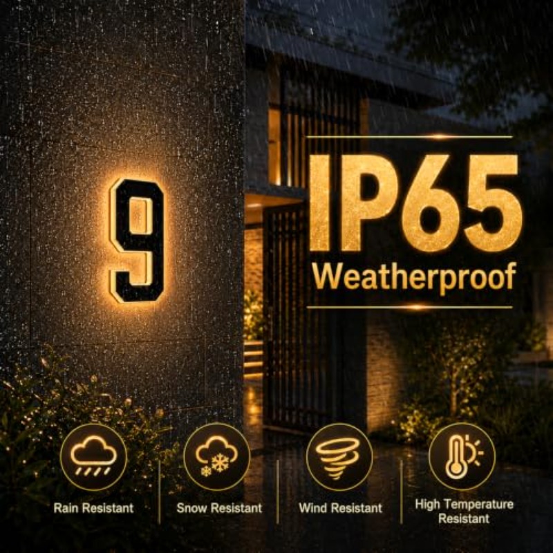 Luz de Número de Casa LED Sola - Outdoor Power House avaliação e preço