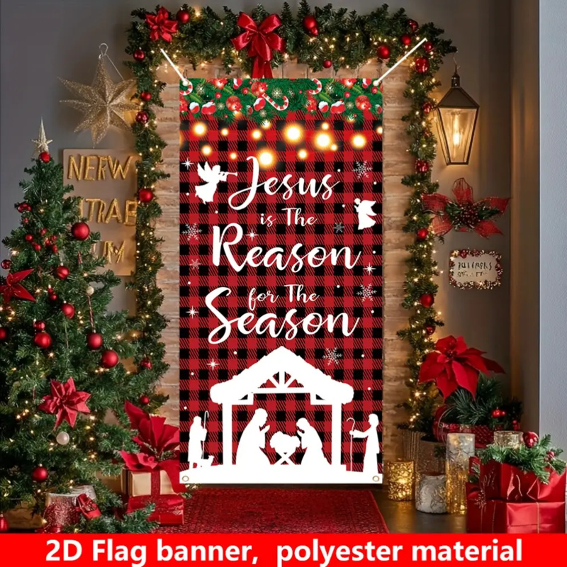 1pc 2d plana, banner festivo d - Outdoor Power House avaliação e preço