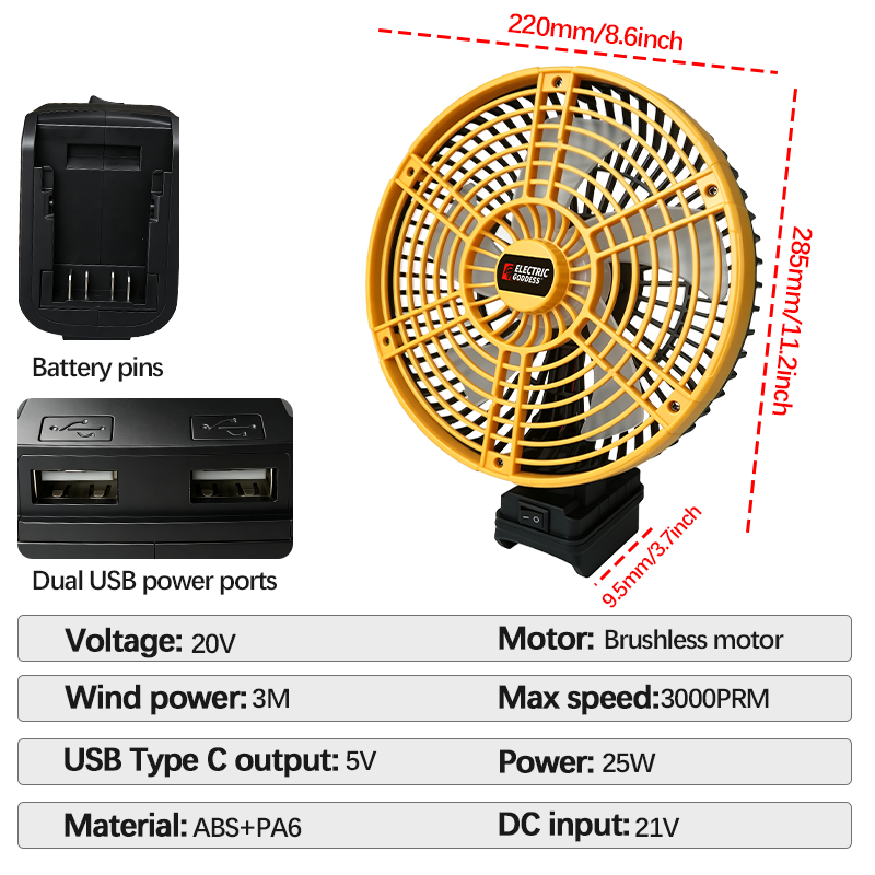 Ventilador de Mesa de 8 Polega - Outdoor Power Pedestal avaliação e preço